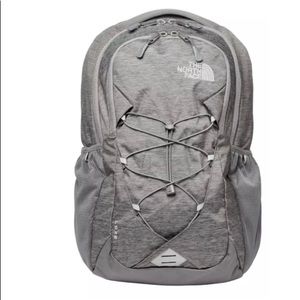 grey northface backpack